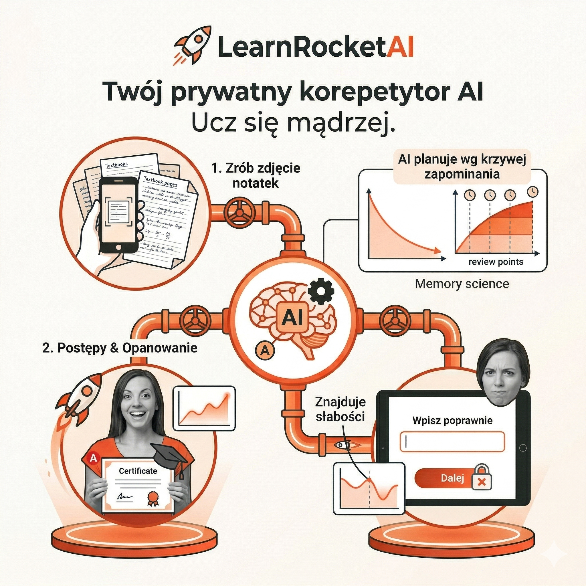 LearnRocketAI study flow